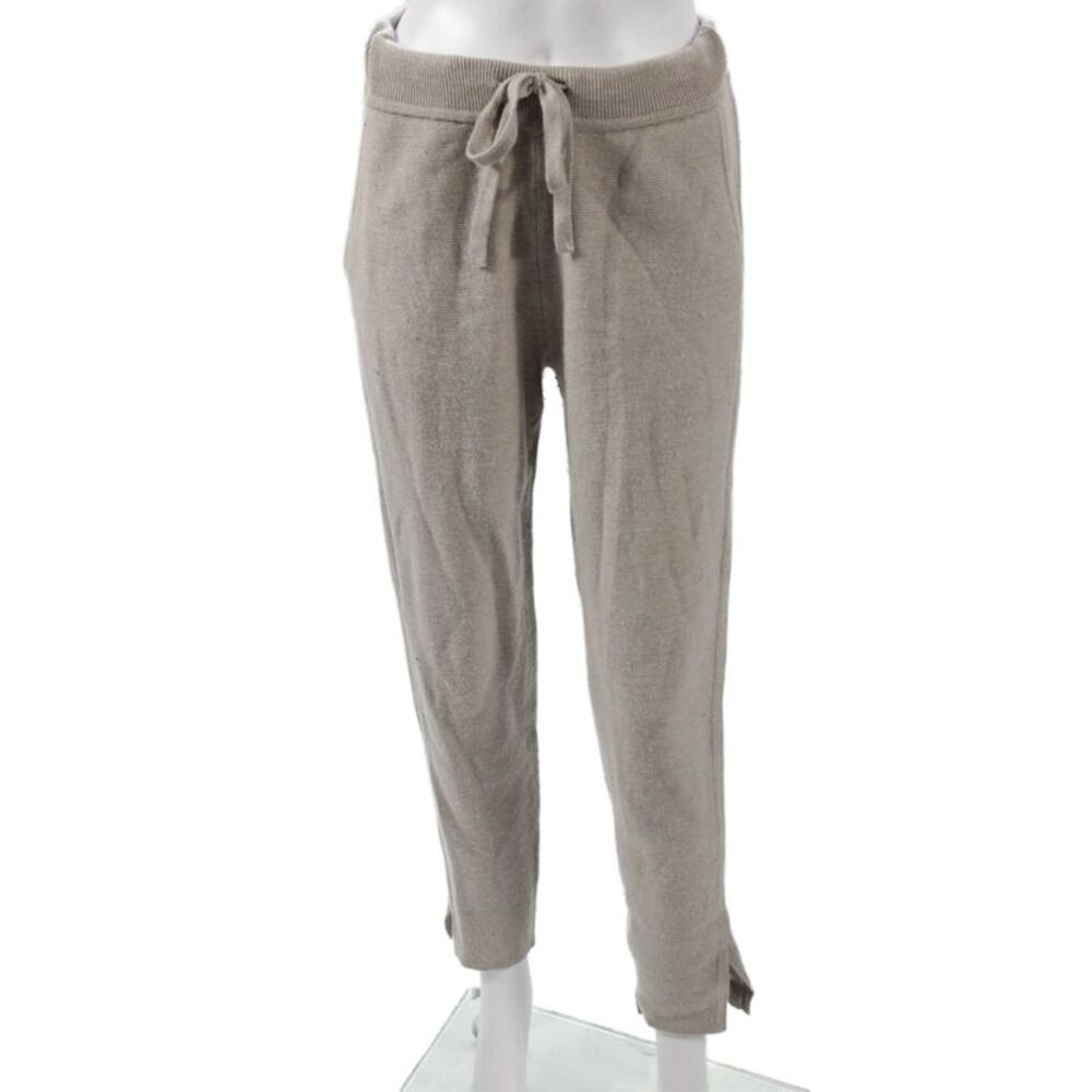 Oyun Womens Jogger Pants Gray Merino Drawstring Inseam 28 Size S